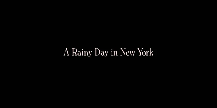 Um Dia de Chuva em Nova York Title Card