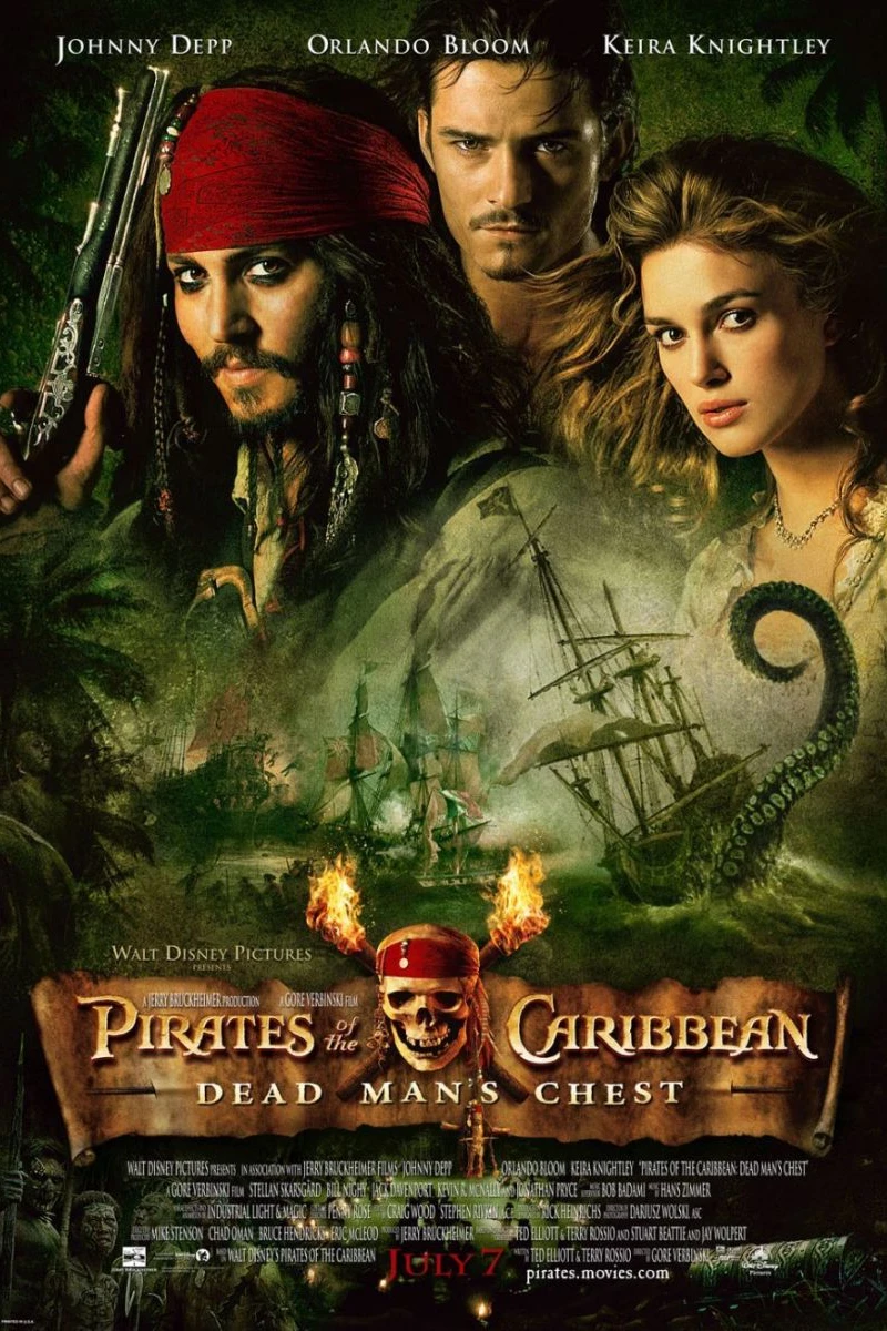 Piratas do Caribe 2 - O Baú da Morte Cartaz